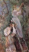 Berthe Morisot Peach trees oil painting